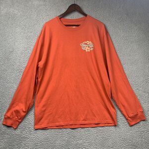 Blessed Girl Shirt Womens XL Orange Long Sleeve Christian Faith Cross Graphic